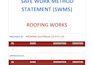 make work methodology, method statement, hse n risk assessment reports